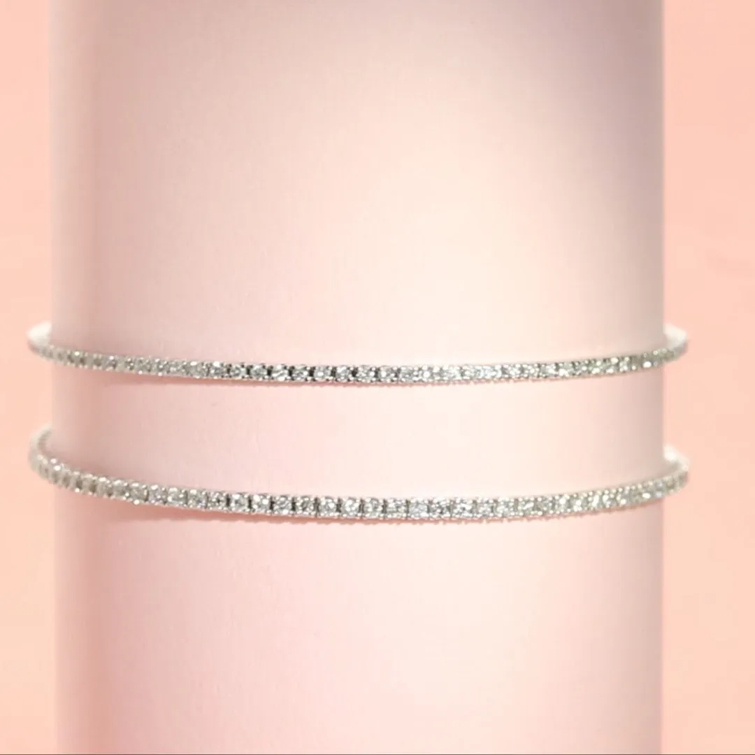 Natural Diamond Tennis Bracelet