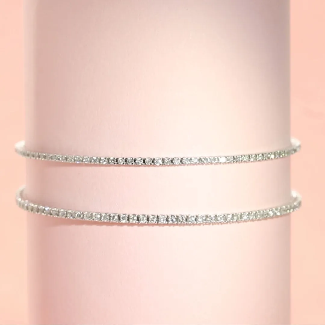 Natural Diamond Tennis Bracelet