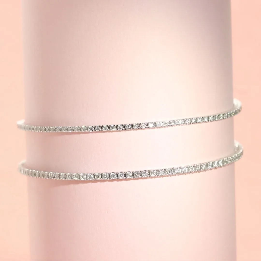 Natural Diamond Tennis Bracelet