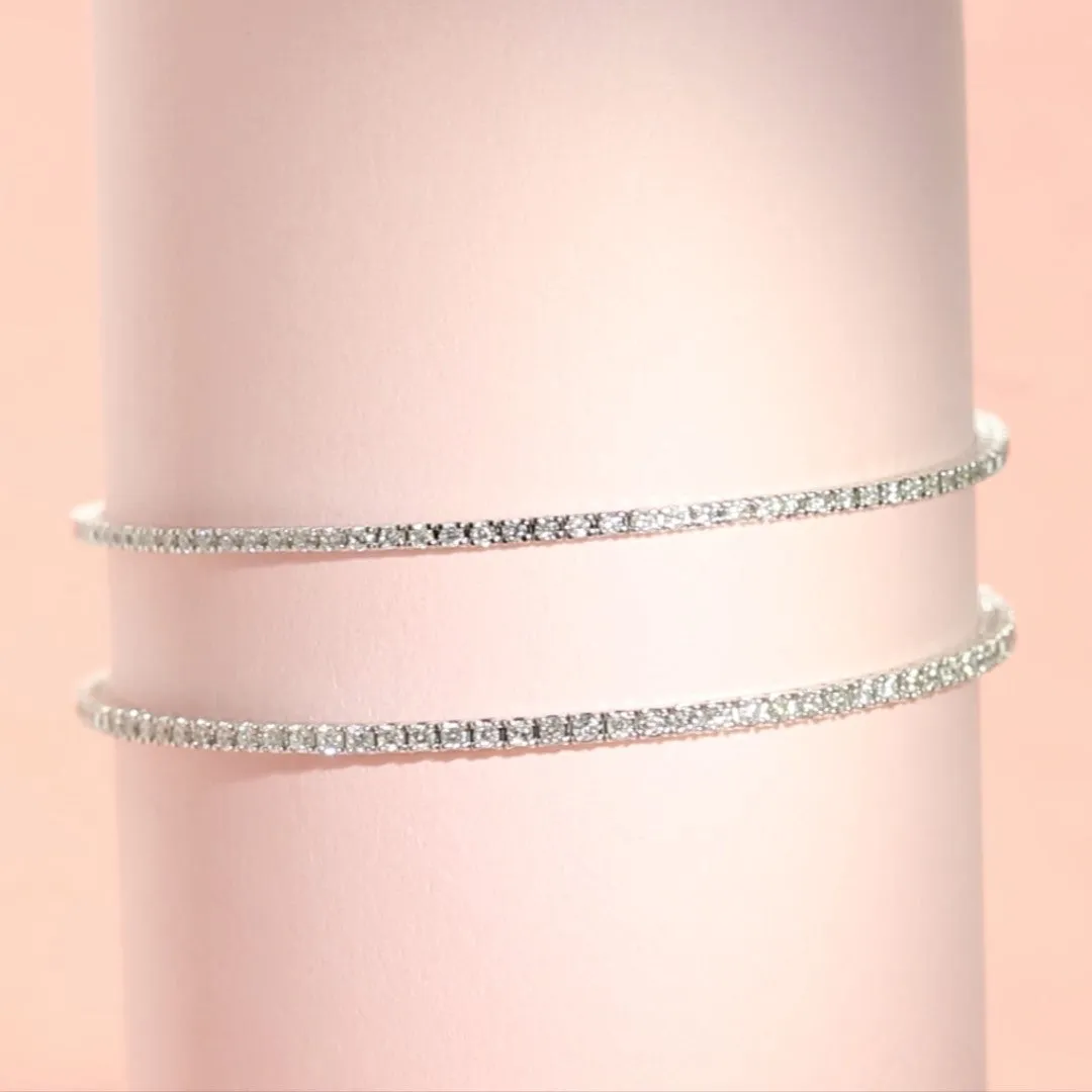 Natural Diamond Tennis Bracelet