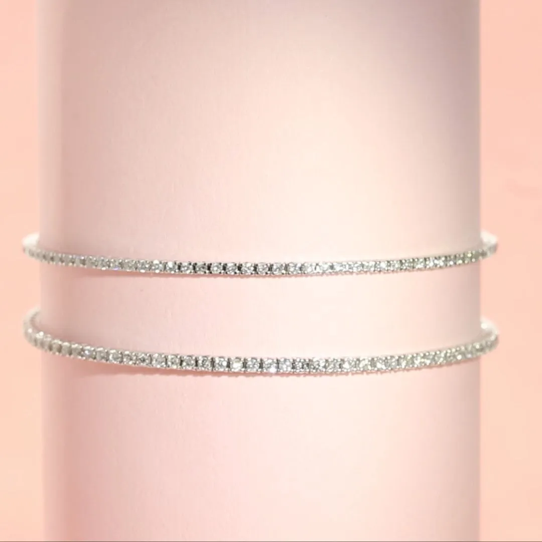 Natural Diamond Tennis Bracelet