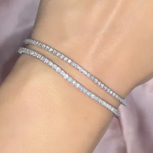 Natural Diamond Tennis Bracelet