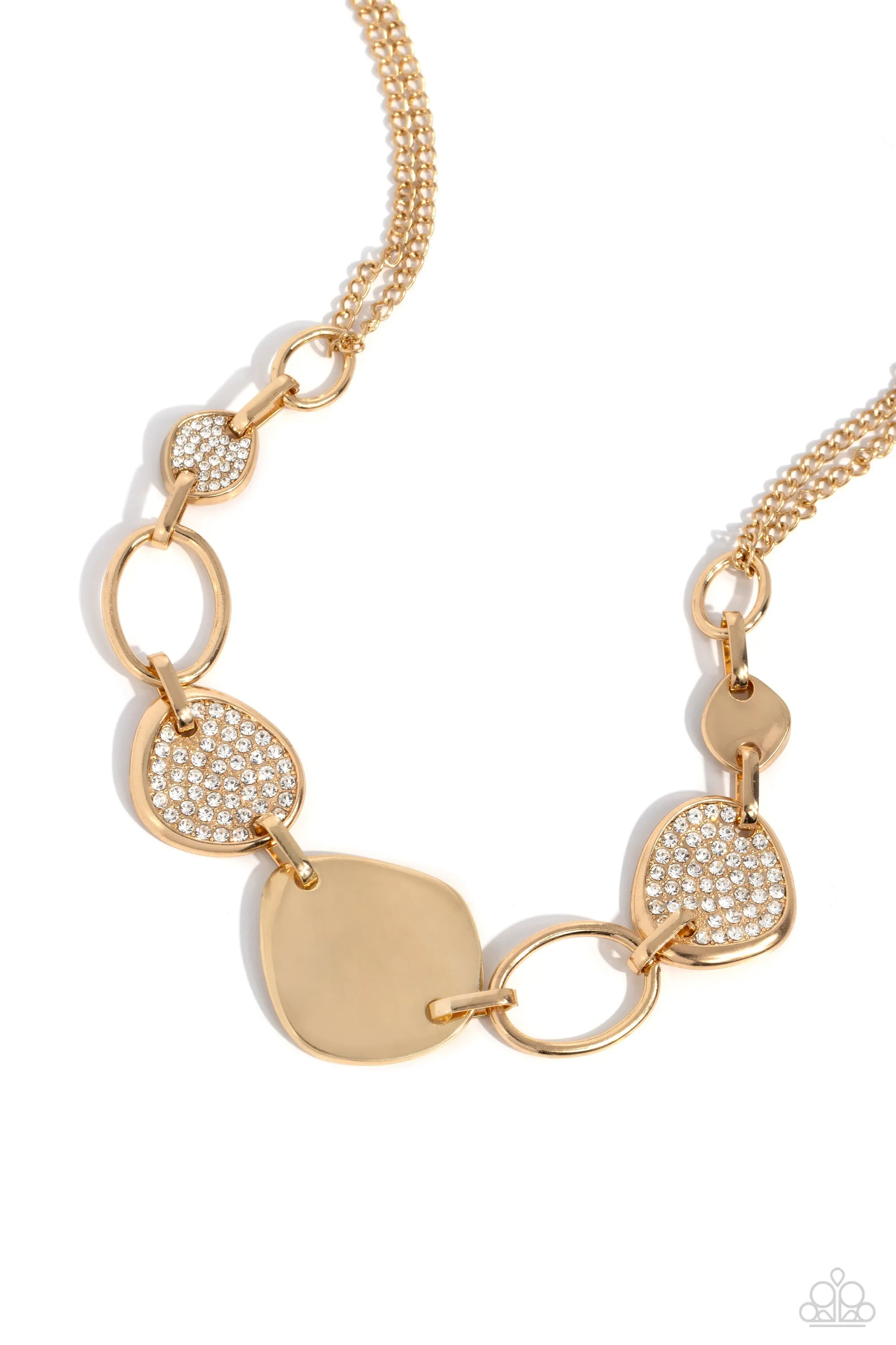 Necklaces Asymmetrical Attention - Gold