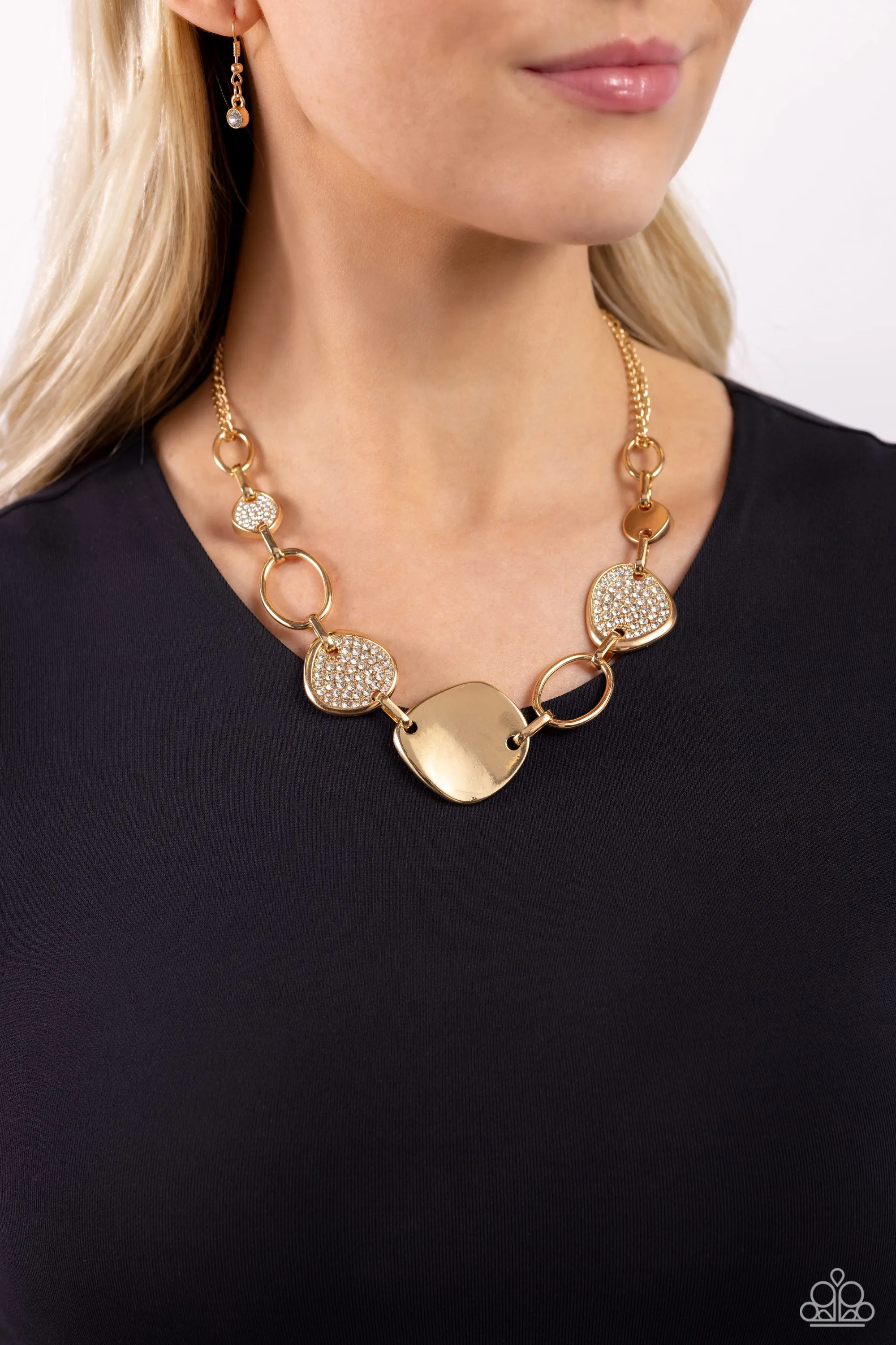 Necklaces Asymmetrical Attention - Gold