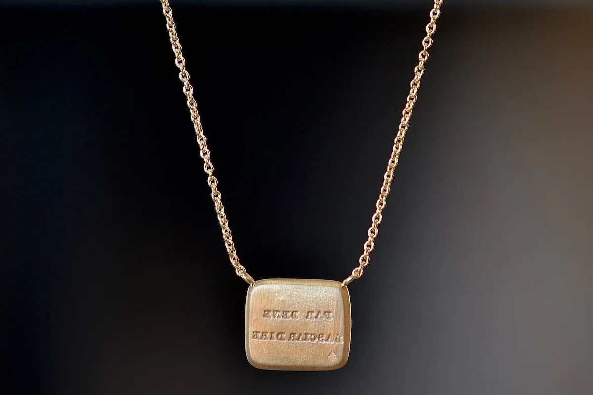 Pain Makes Me Fly Duo Motto Necklace