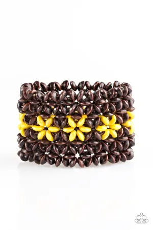 Paparazzi Bracelet ~ Bahama Babe - Yellow