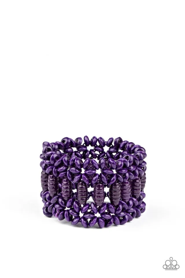 Paparazzi Bracelet ~ Fiji Flavor - Purple