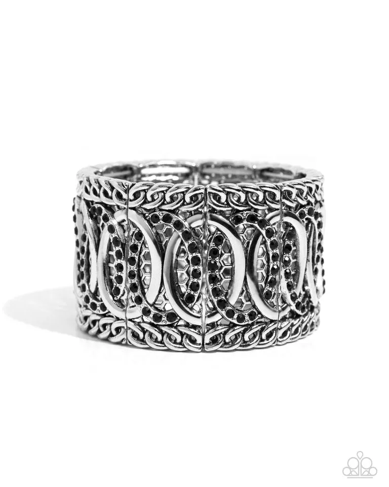 Paparazzi Bracelet ~ Forged Fashion - Black