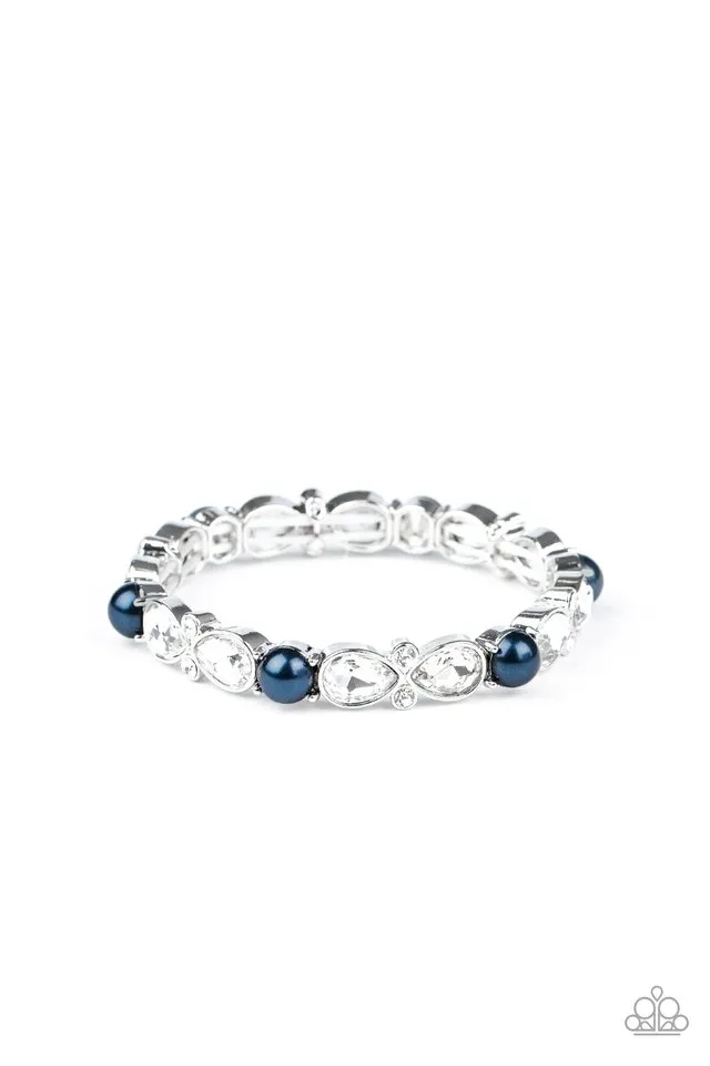 Paparazzi Bracelet ~ Frosted Finery - Blue