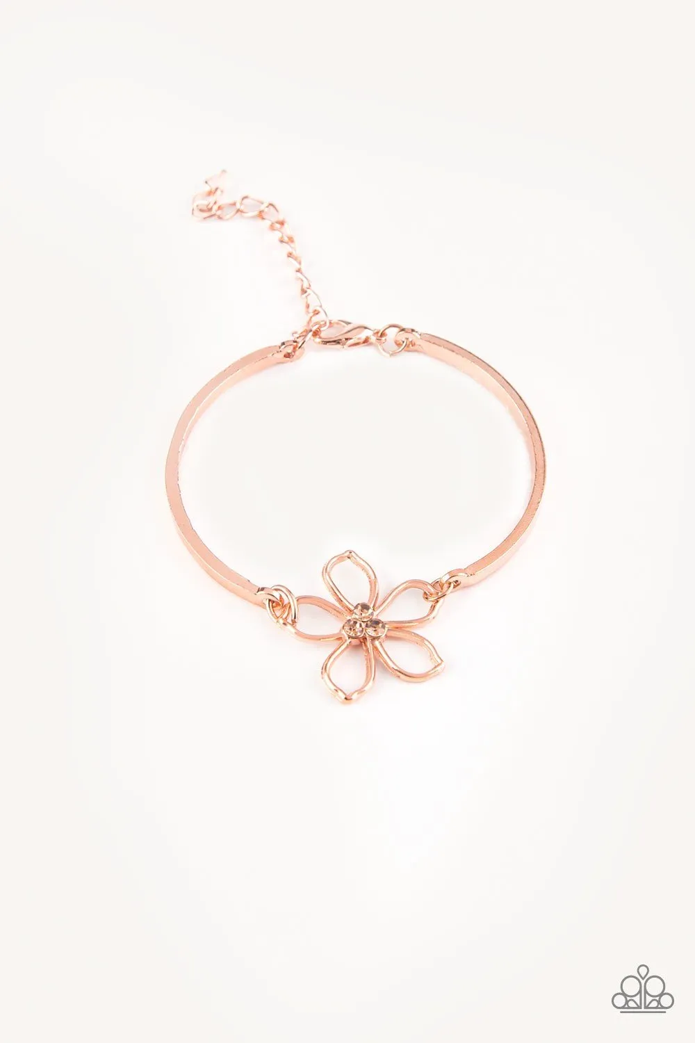 Paparazzi Bracelet ~ Hibiscus Hipster - Copper