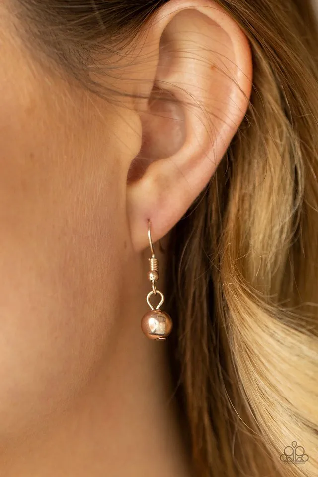 Paparazzi Necklace ~ Effervescent Ensemble - Rose Gold