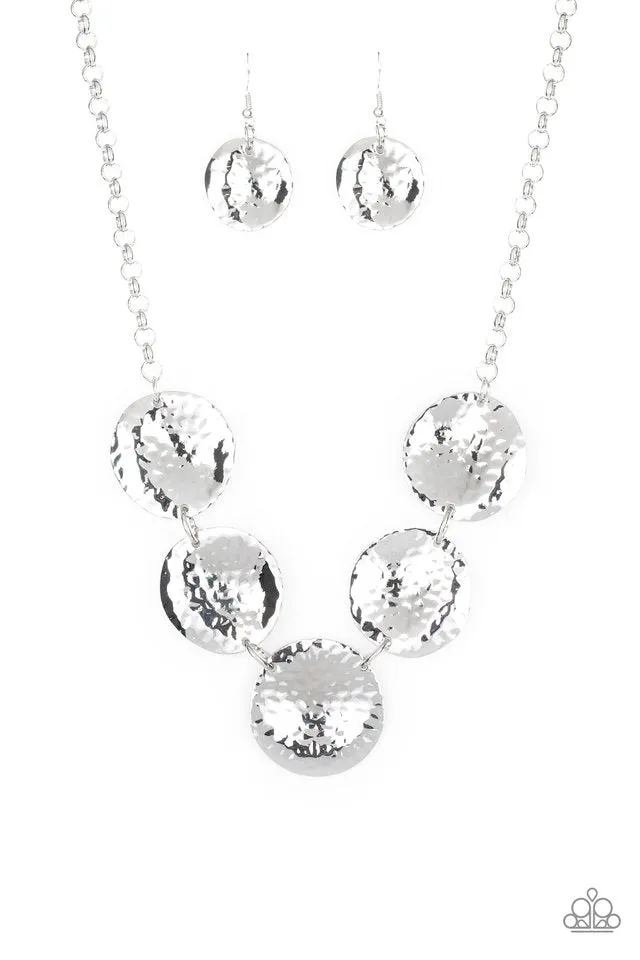 Paparazzi Necklace ~ First Impressions - Silver
