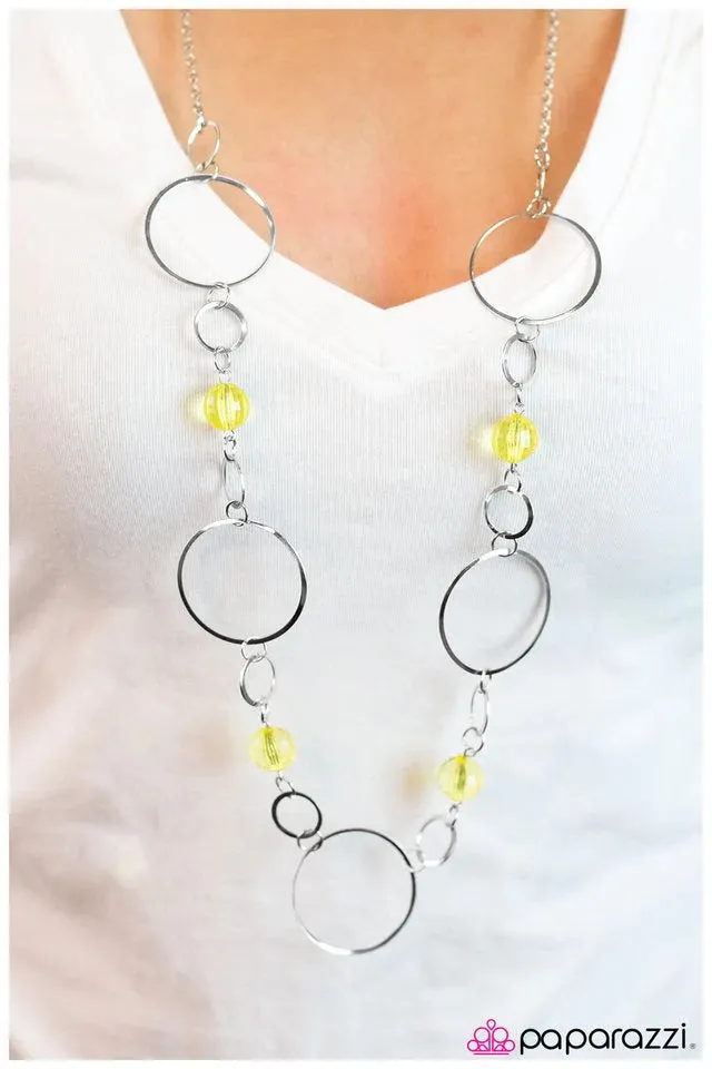 Paparazzi Necklace ~ Lets Start At the Very Beginning - Yellow