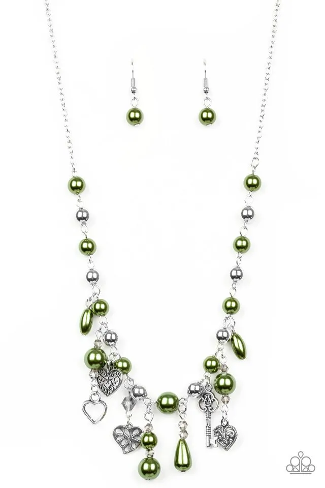 Paparazzi Necklace ~ Renaissance Romance - Green