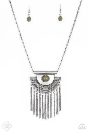 Paparazzi Necklace ~ When In ROAM - Green