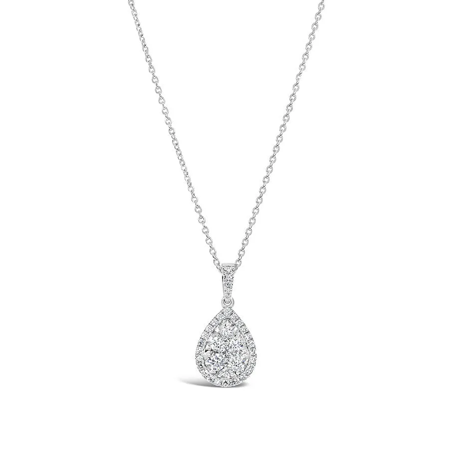 Pear Shape Cluster Pendant