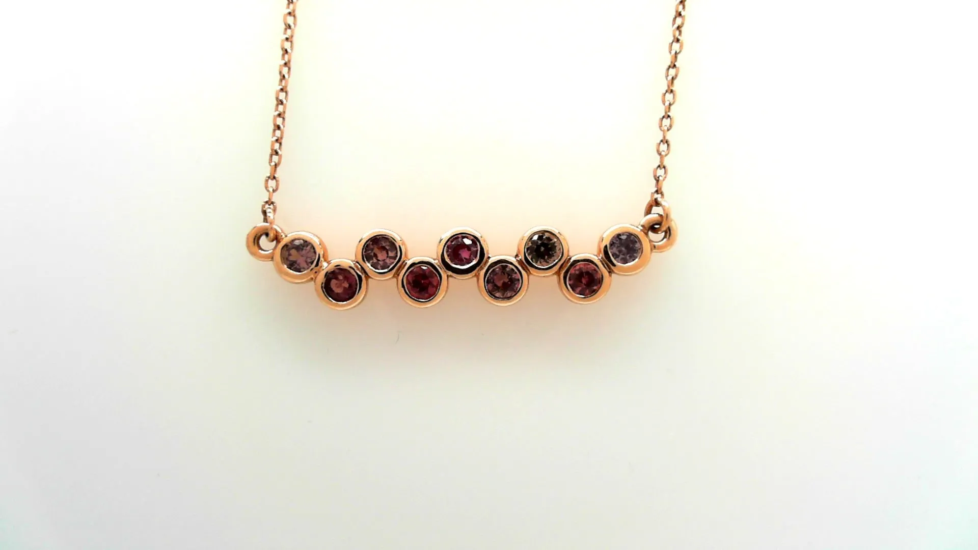 Pink Sapphire Necklace