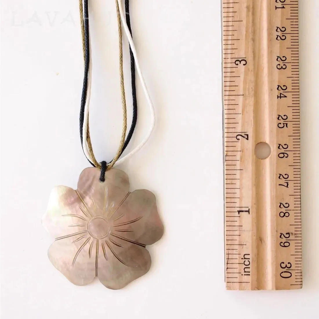 Plumeria Mother of Pearl Hawaiian Necklace