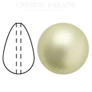Preciosa Crystal Nacre Pear Drop Pearl Light Green