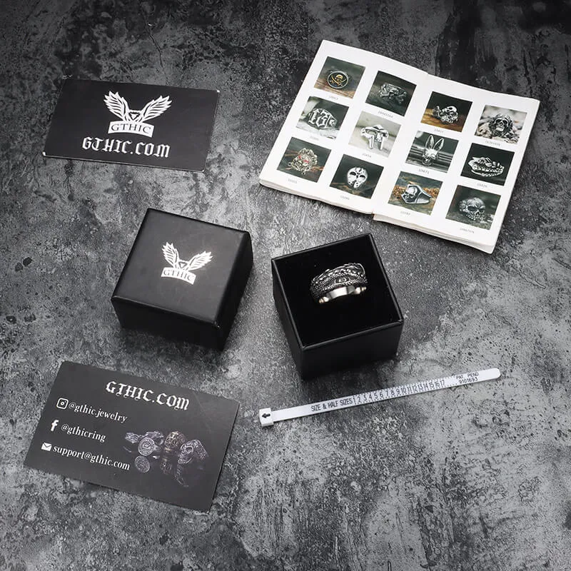 Python Scale Stainless Steel Snake Ring