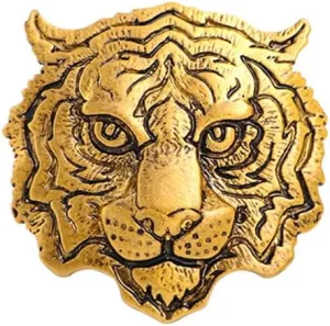Retro Tiger Face Head Brooch Pin Metal Animal Brooches Men's Suit Shirt Badge Lapel Pins for Women Fashion Jewelry Accessories