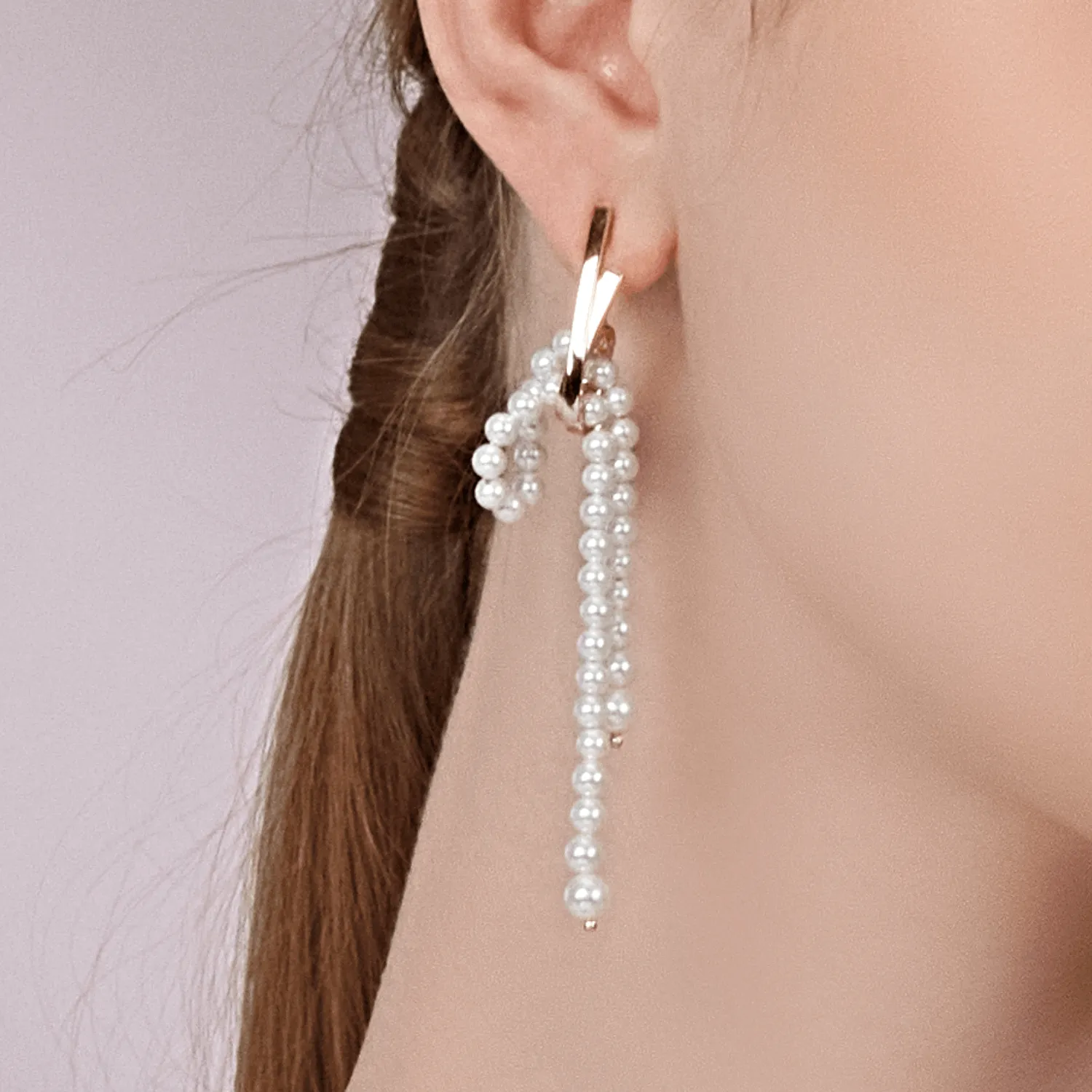Ribbon Drop Earrings