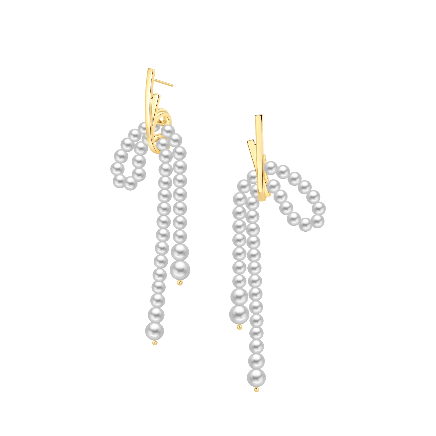 Ribbon Drop Earrings