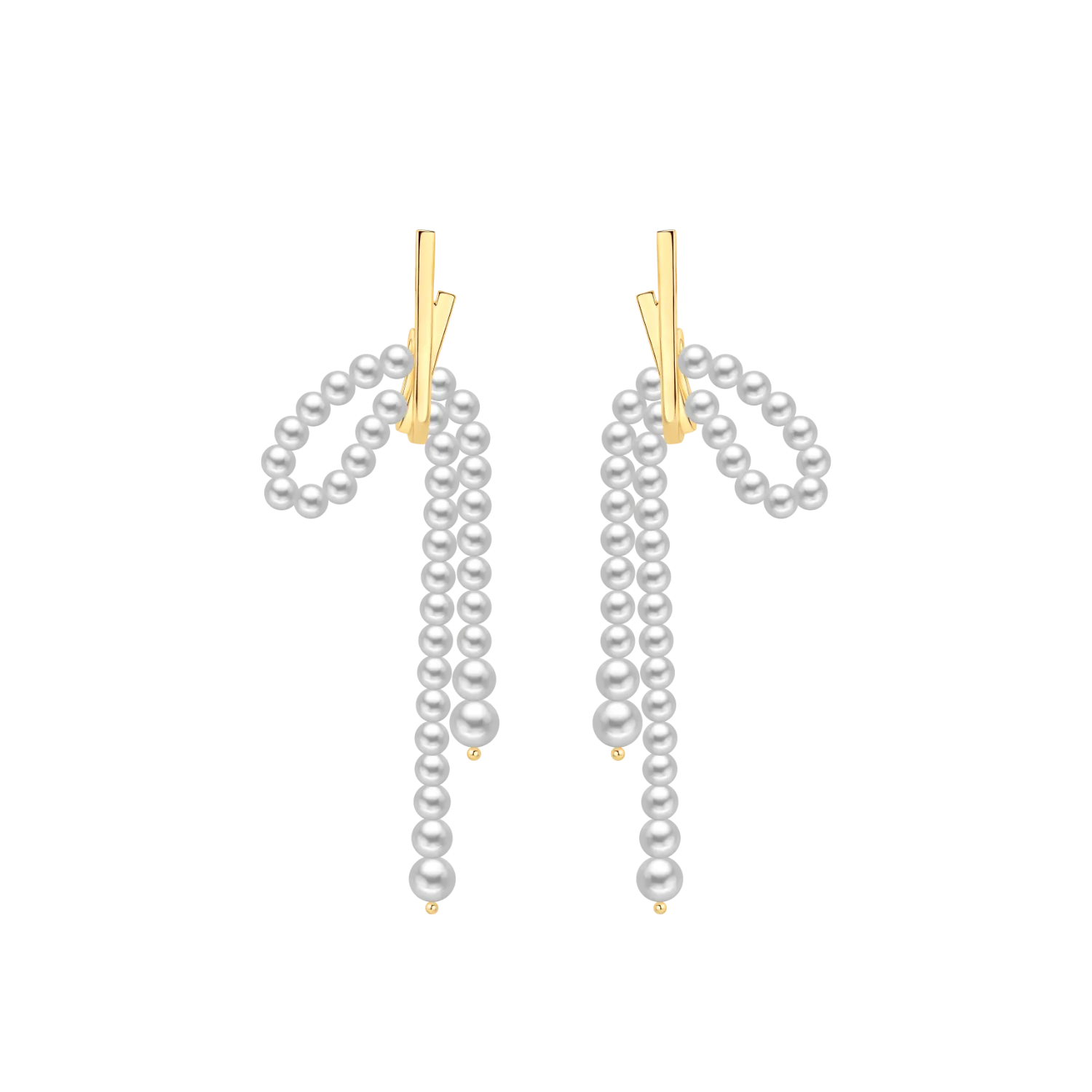 Ribbon Drop Earrings