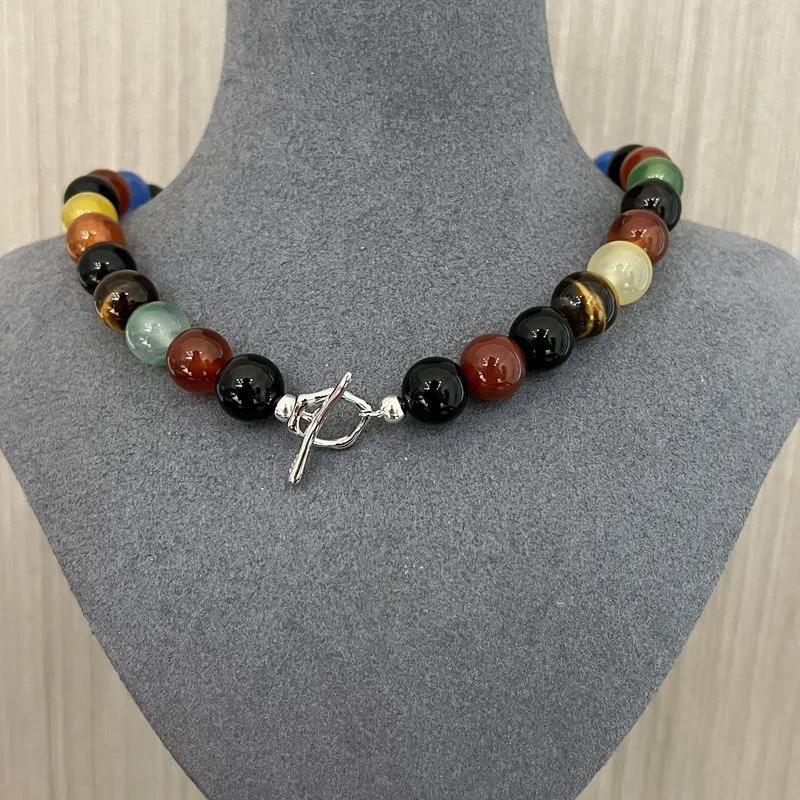 Romantic Universe Dopamine Color Beaded Necklace