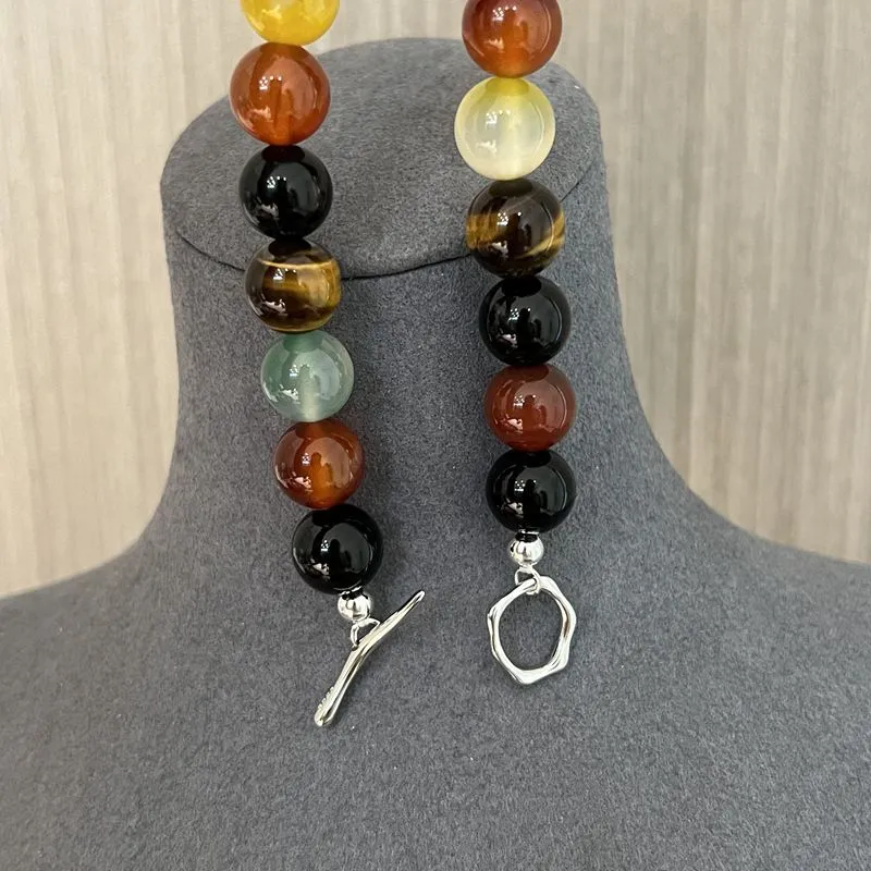 Romantic Universe Dopamine Color Beaded Necklace