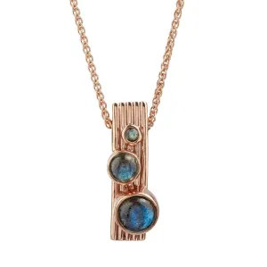 Rose Gold Red Storm Orion Pendant