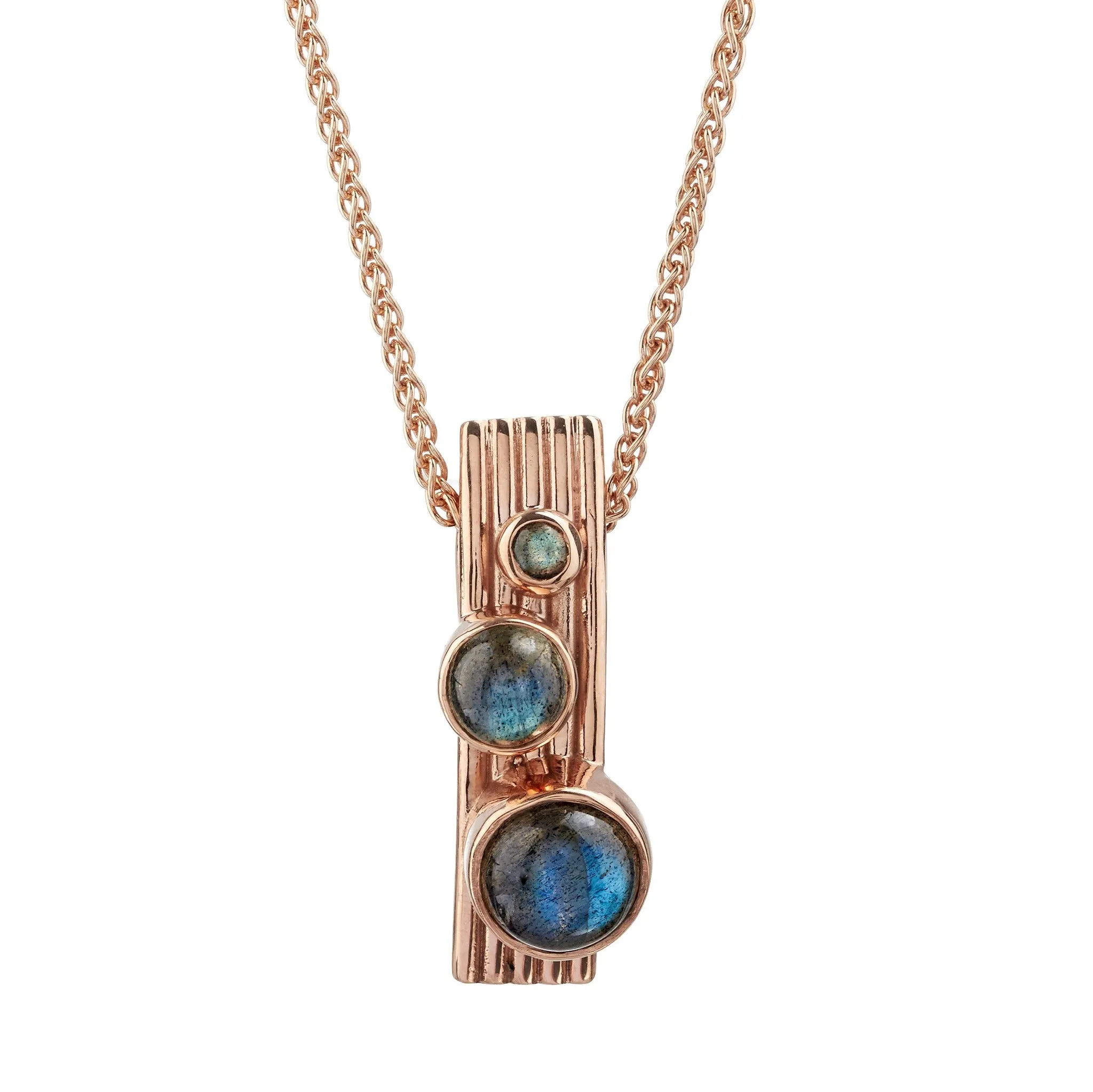 Rose Gold Red Storm Orion Pendant