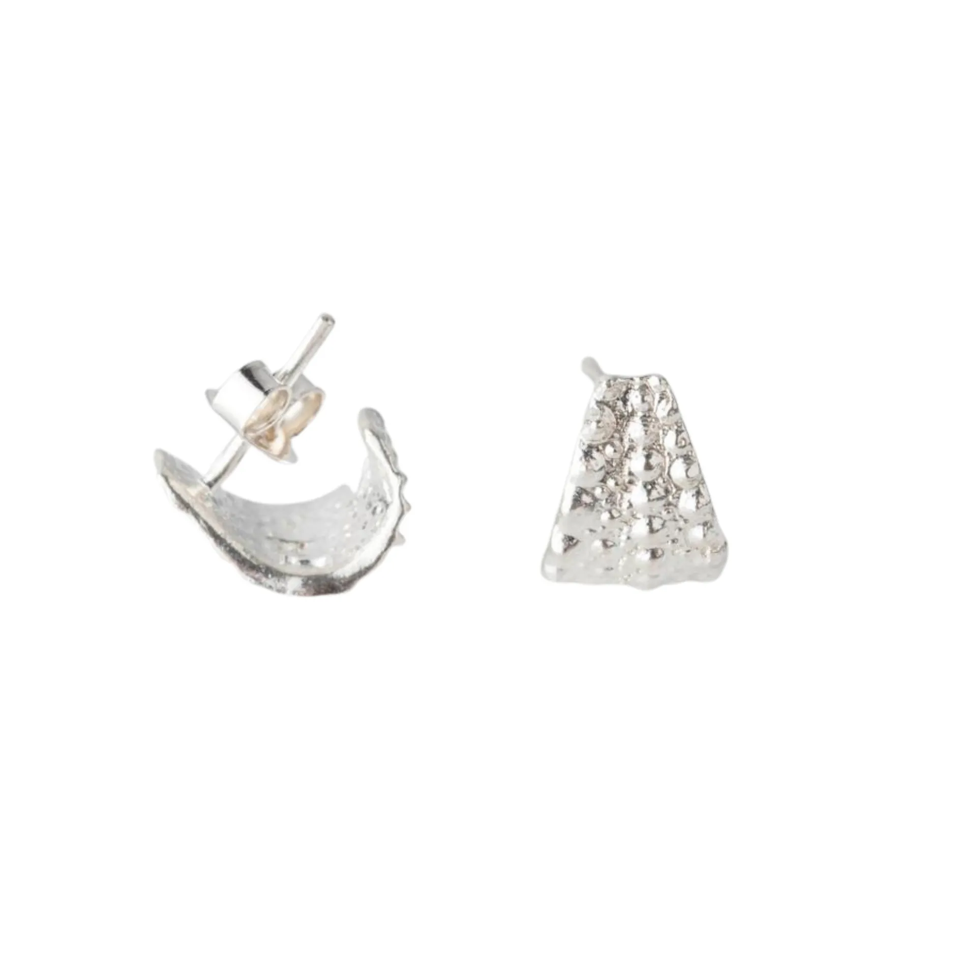 Sea Urchin Wrap Stud Earrings (Silver or Gold)