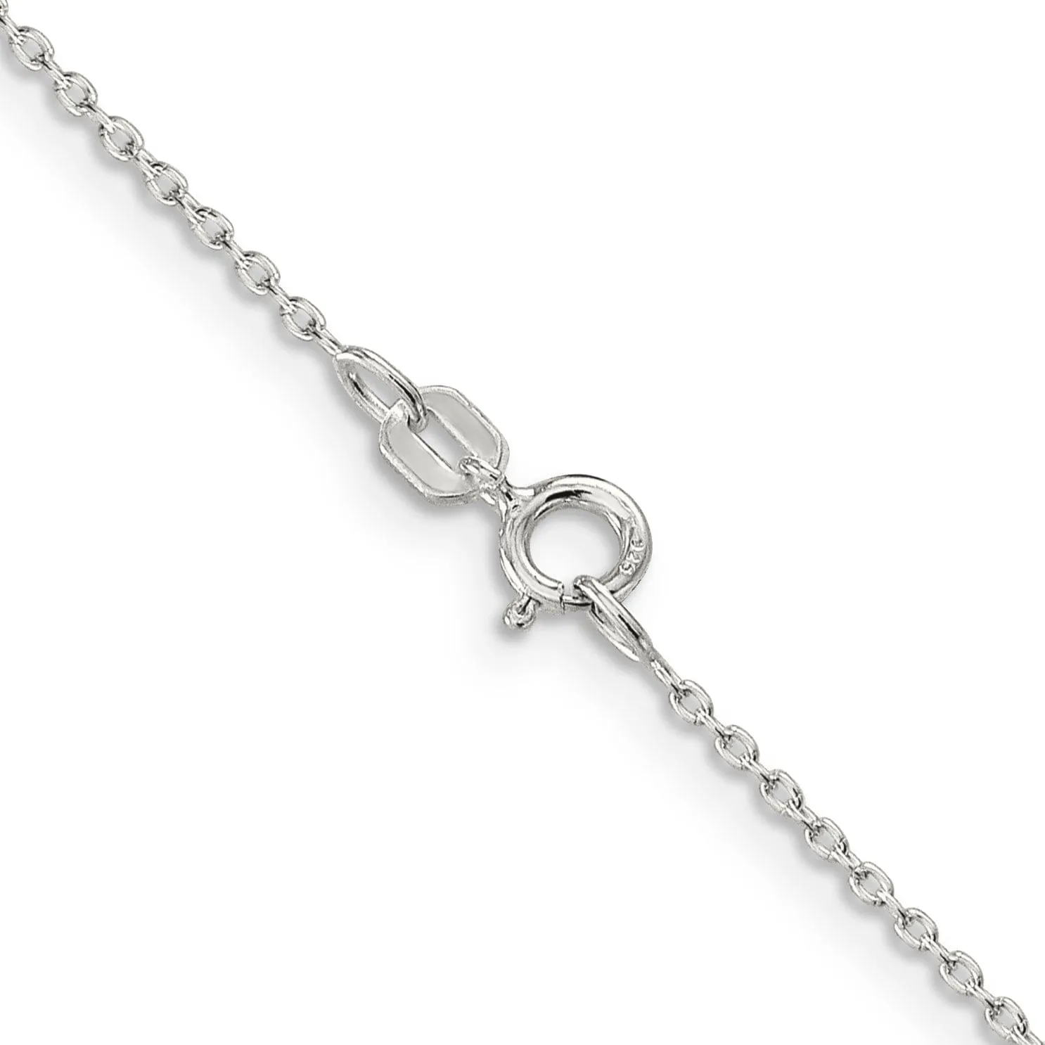 Silver Polished 0.6-mm Fancy Rolo Cable Chain