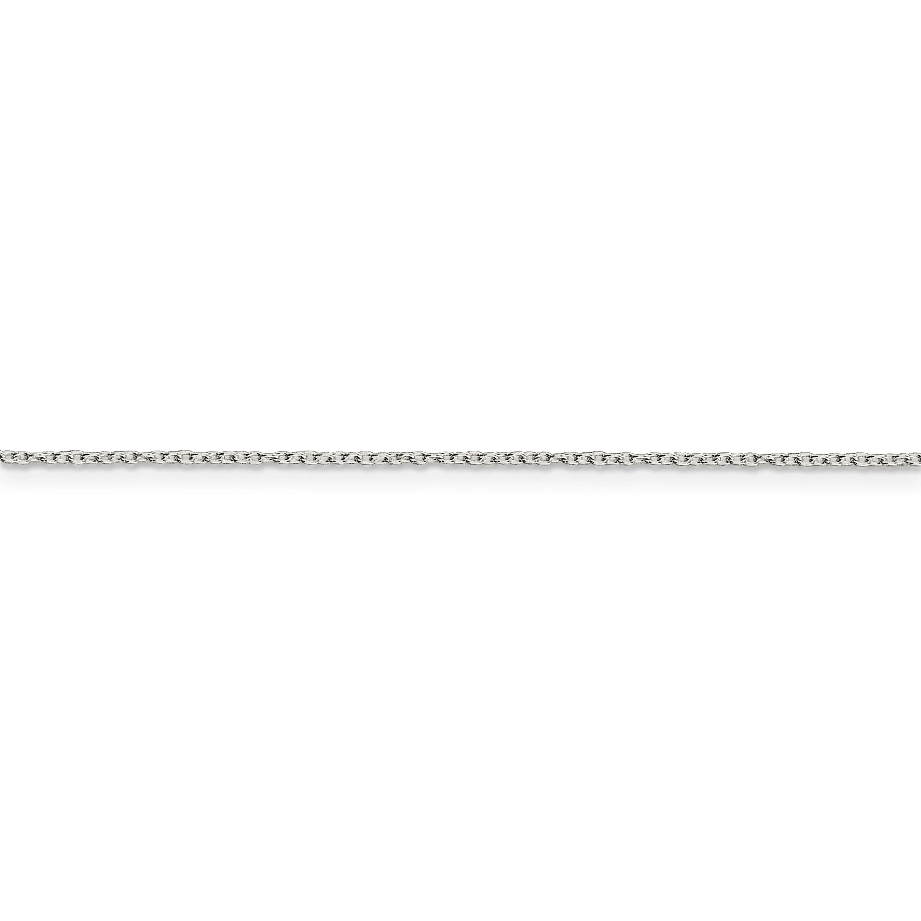 Silver Polished 0.6-mm Fancy Rolo Cable Chain