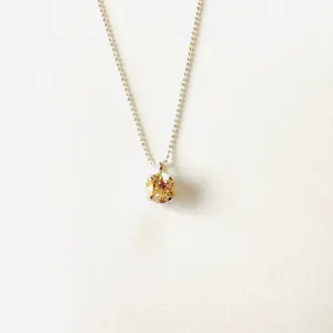 Simple Pendant Necklace in Champagne