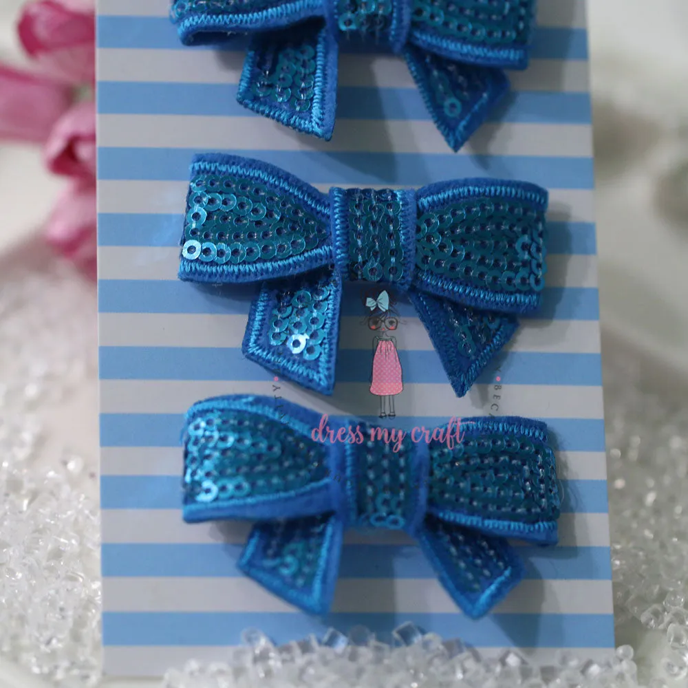 Sparkling Bow - Blue
