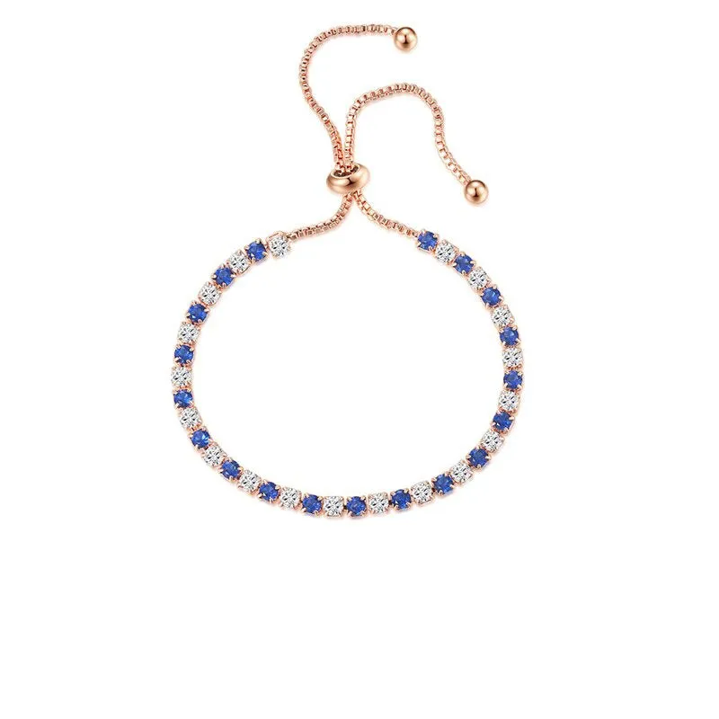 Sparkling Colorful Zircon Bejeweled Tennis Bracelets