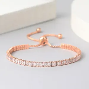 Sparkling Colorful Zircon Bejeweled Tennis Bracelets