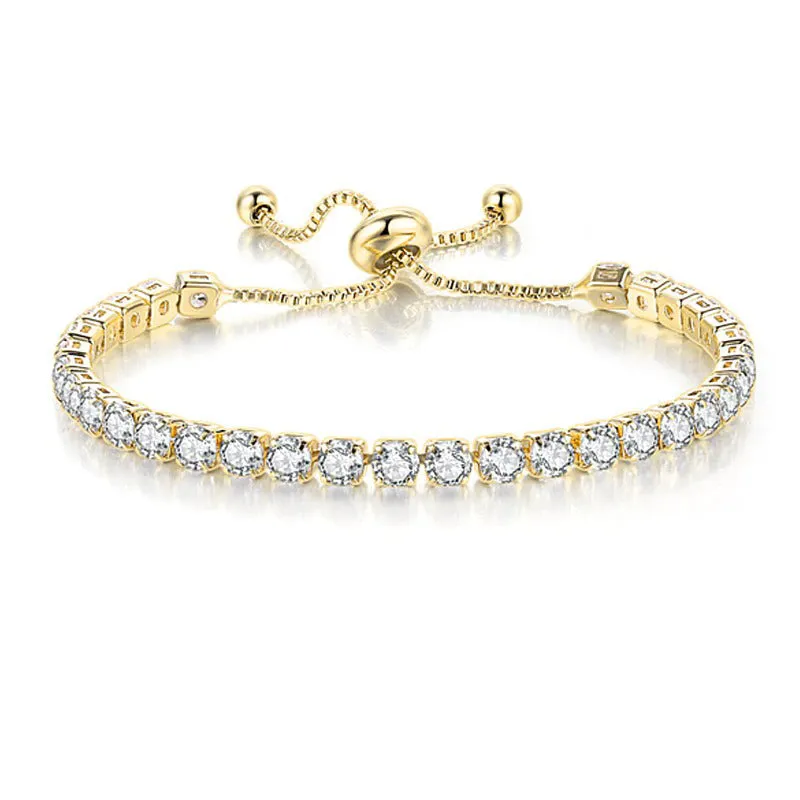 Sparkling Colorful Zircon Bejeweled Tennis Bracelets
