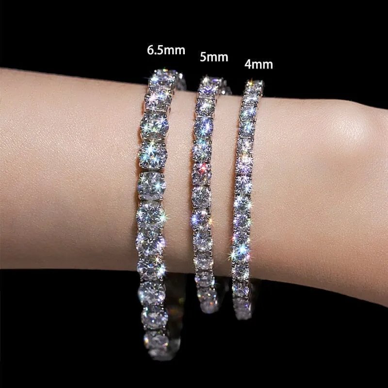 Sparkling Crystal Moissanite Bracelet