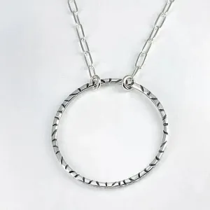 Sterling Silver Circle Necklace