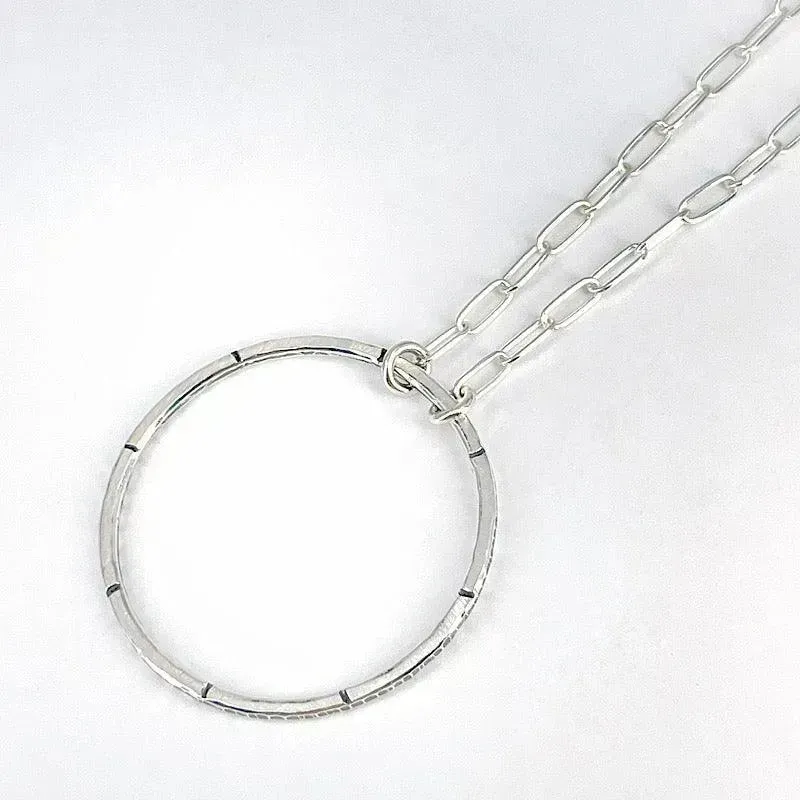 Sterling Silver Circle Necklace