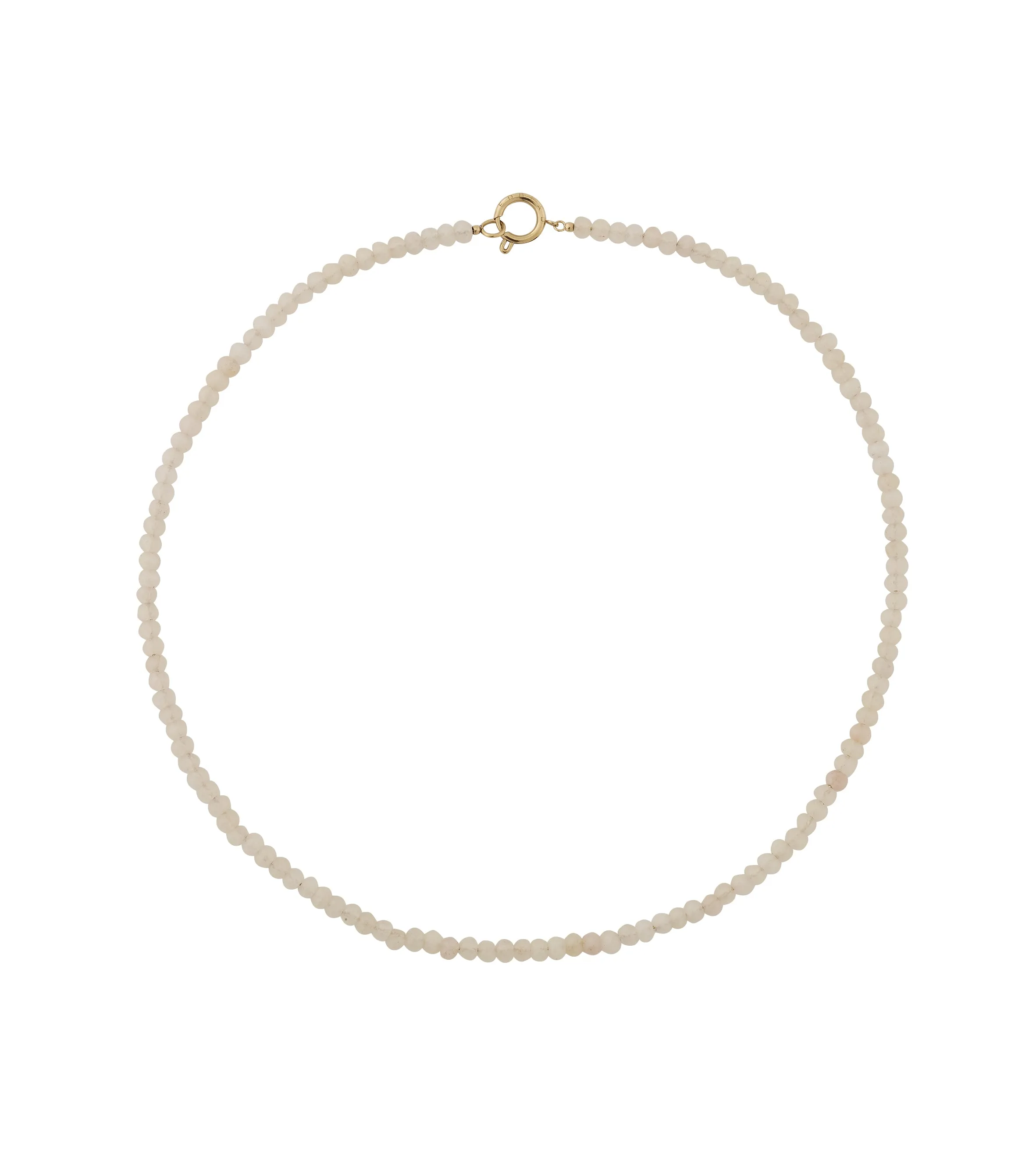 Summer Beads Necklace White Gold