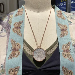 Sunstone Moonstone Peacock Necklace