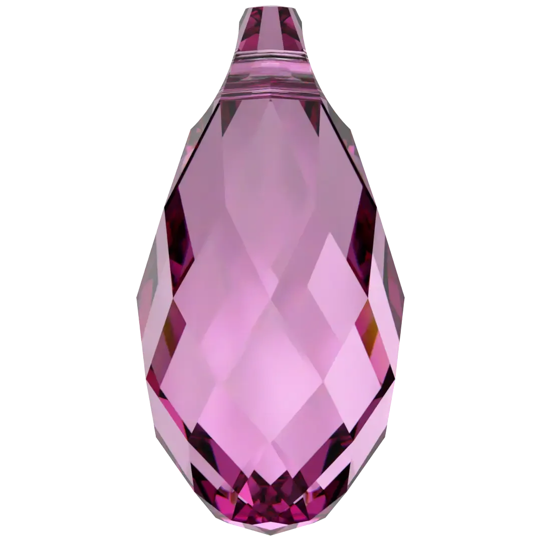 Swarovski Pendants Briolette (6010) Dark Rose