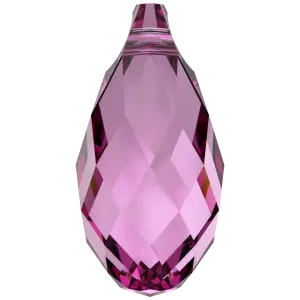 Swarovski Pendants Briolette (6010) Dark Rose