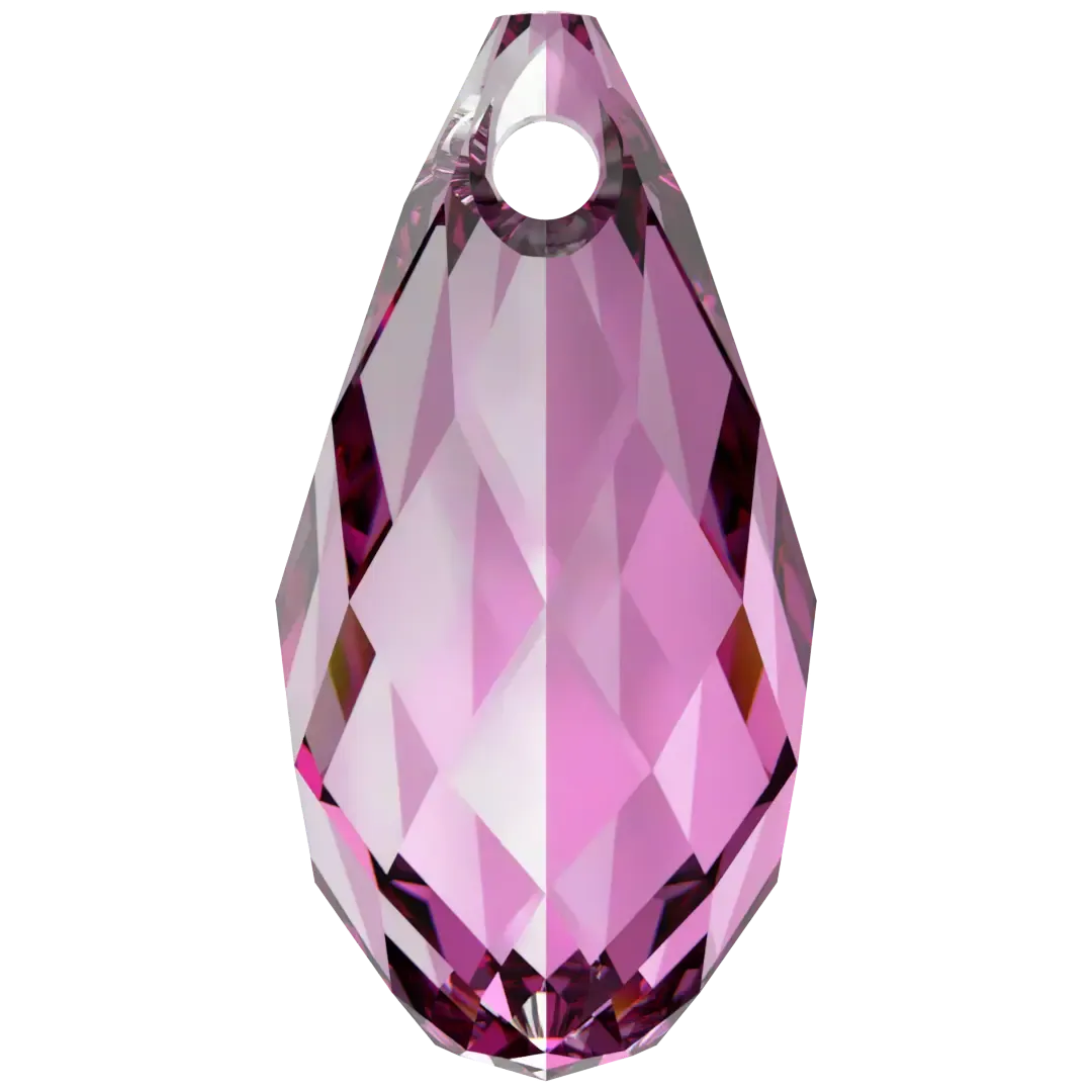 Swarovski Pendants Briolette (6010) Dark Rose