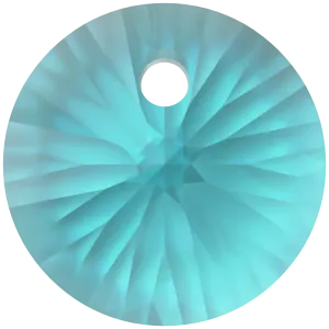 Swarovski Pendants Xilion Round (6428) Blue Zircon