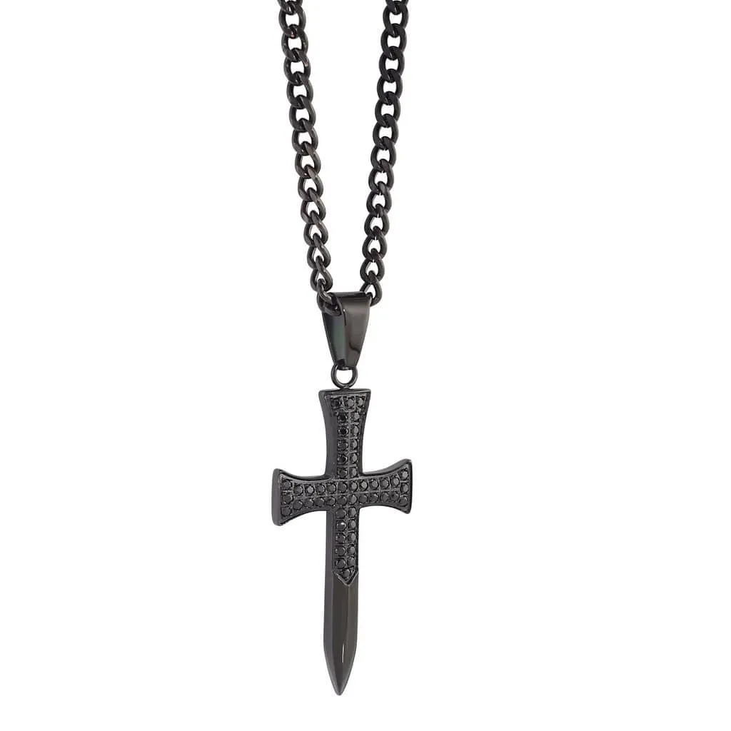 Sword Cross Pendant | Italgem Steel